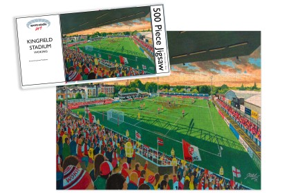 Kingfield Stadium Fine Art Jigsaw Puzzle - Woking Football Club